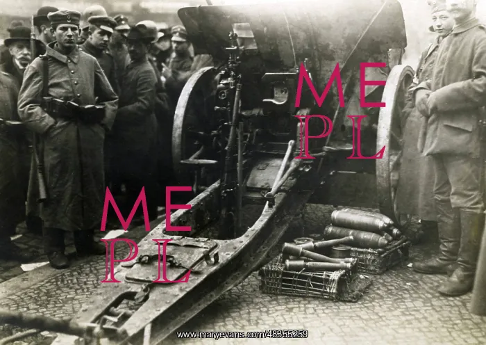 : Artillery protects the polling station, 1919 : Artillery protects the polling station, 1919