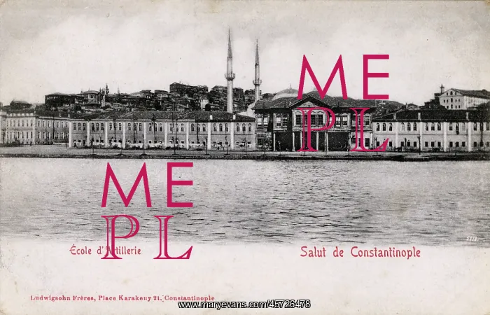 : The Artillery School - Istanbul, Turkey, View from Bosphorus : The Artillery School - Istanbul, Turkey, View from Bosphorus