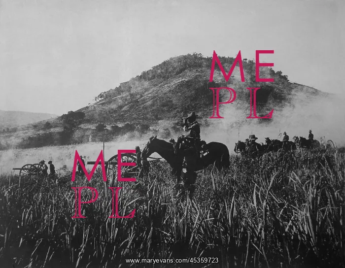 : US artillery, shelling at Coamo, on August 9, 1898 : US artillery, shelling at Coamo, on August 9, 1898