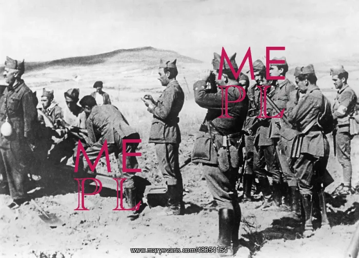 : Artillery unit of the Spanish national troops at Madrid : Artillery unit of the Spanish national troops at Madrid