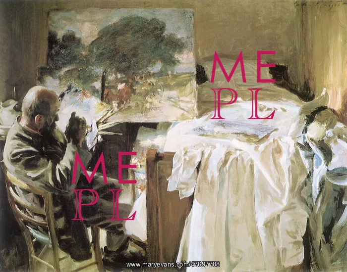 : Artist in His Studio, by John Singer Sargent : Artist in His Studio, by John Singer Sargent