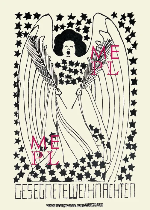 : Artist unknown. 'Blessed Christmas' : Artist unknown. 'Blessed Christmas'