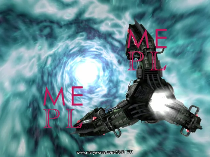 : Artist's concept of the Assimilator's Claw in hyperspace : Artist's concept of the Assimilator's Claw in hyperspace