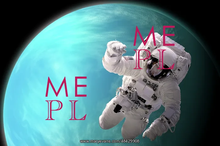 : Artist's concept of an astronaut floating in outer space by : Artist's concept of an astronaut floating in outer space by