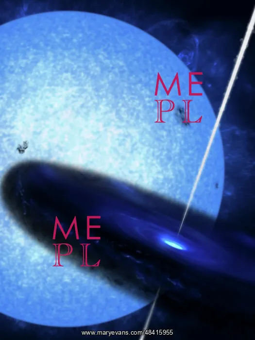 : Artist's concept of Cygnus X-1, a luminous x-ray source in ? : Artist's concept of Cygnus X-1, a luminous x-ray source in ?