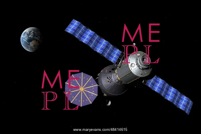: Artist's concept of the Deep Space Vehicle docked to the ? : Artist's concept of the Deep Space Vehicle docked to the ?