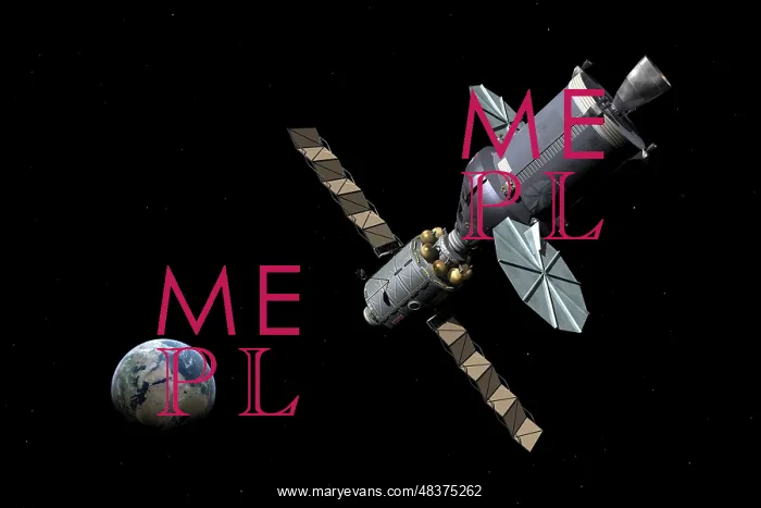 : Artist's concept of the Deep Space Vehicle mated with an ? : Artist's concept of the Deep Space Vehicle mated with an ?