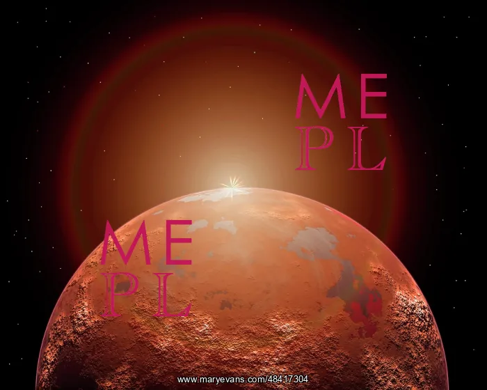  : Artist's concept of a distant red planet orbiting its Sun