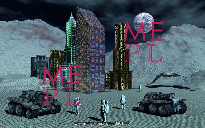 : Artist's concept of futuristic colonies being : Artist's concept of futuristic colonies being