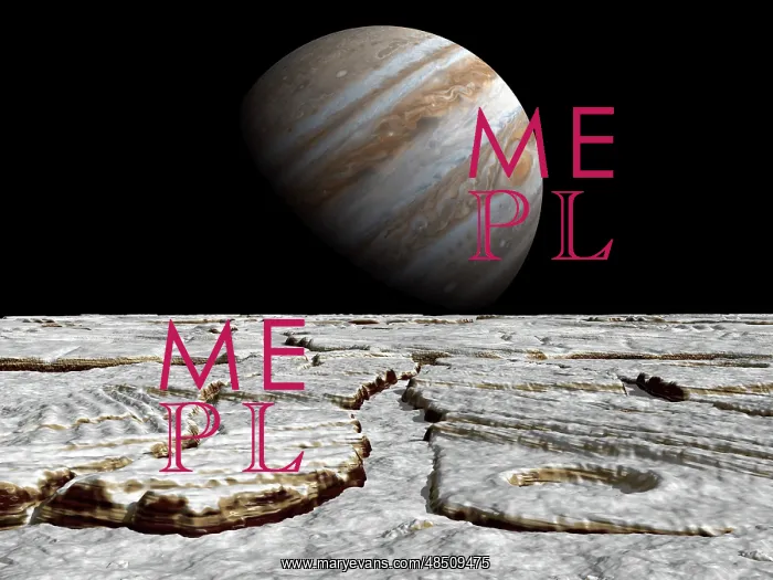 : Artist's concept of Jupiter as seen across the icy surface ? : Artist's concept of Jupiter as seen across the icy surface ?