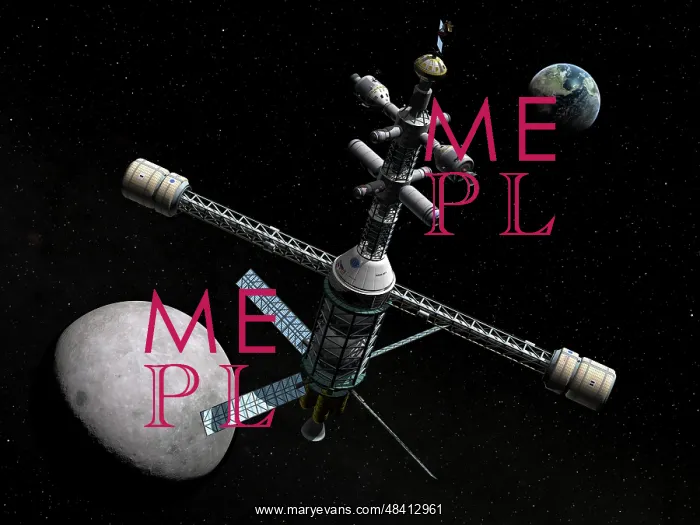 : Artist's concept of a lunar cycler : Artist's concept of a lunar cycler