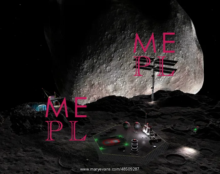 : Artist's concept of a mining settlement on the double ? : Artist's concept of a mining settlement on the double ?