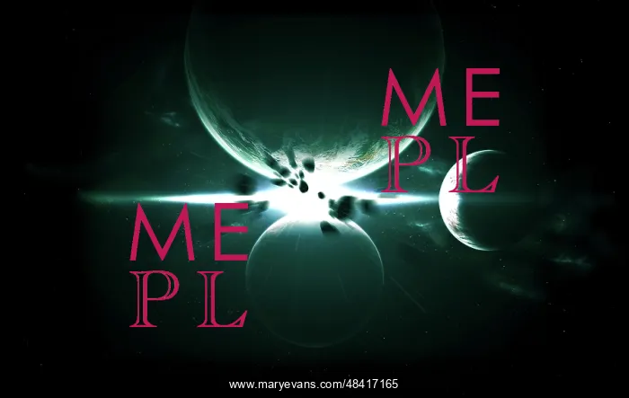 : Artist's concept of a planet and its 3 moons aligned in a ? : Artist's concept of a planet and its 3 moons aligned in a ?