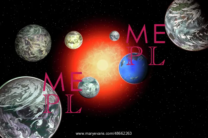 : Artist's concept of the Trappist-1 star system : Artist's concept of the Trappist-1 star system