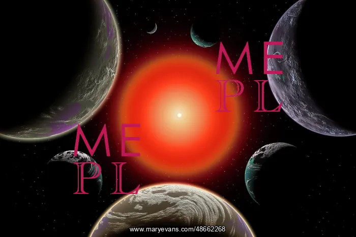 : Artist's concept of the Trappist-1 star system : Artist's concept of the Trappist-1 star system