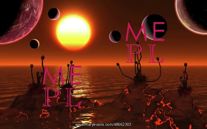 : Artist's concept of the Trappist-1 star system : Artist's concept of the Trappist-1 star system