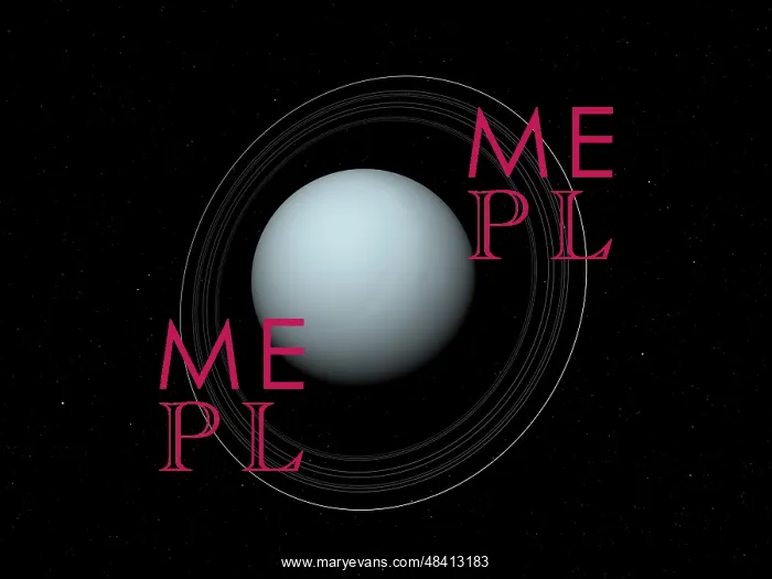 : Artist's concept of Uranus and its rings : Artist's concept of Uranus and its rings