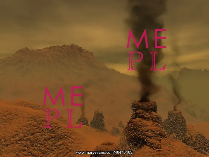 : Artist's concept of volcanic activity on the surface of ? : Artist's concept of volcanic activity on the surface of ?