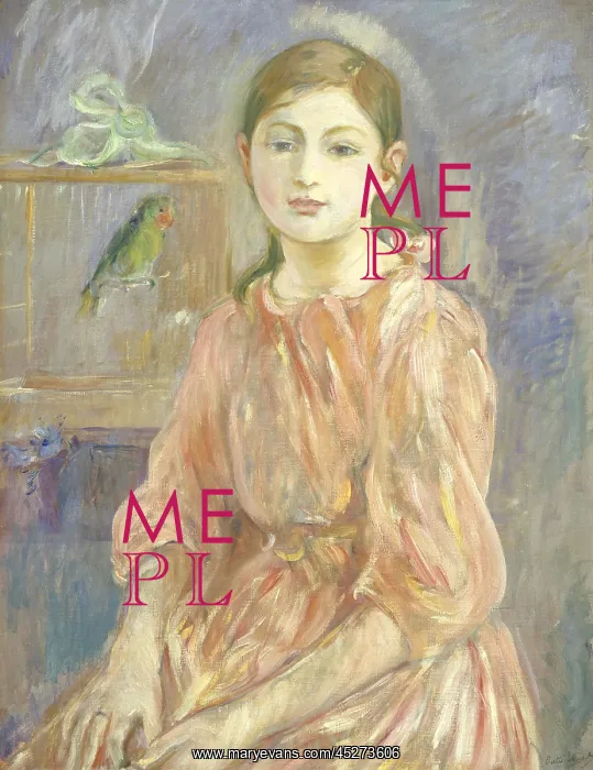 : Artist's Daughter with a Parakeet : Artist's Daughter with a Parakeet