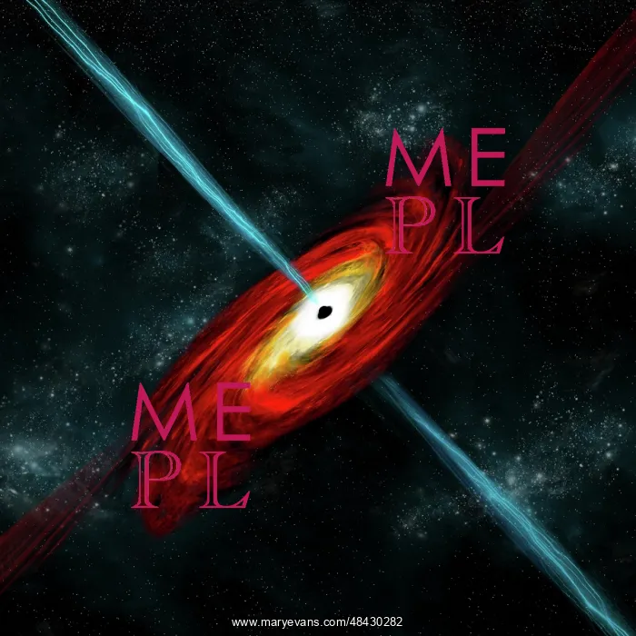: Artist's depiction of a black hole in interstellar space : Artist's depiction of a black hole in interstellar space