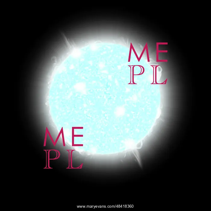 : An artist's depiction of a blue dwarf star : An artist's depiction of a blue dwarf star