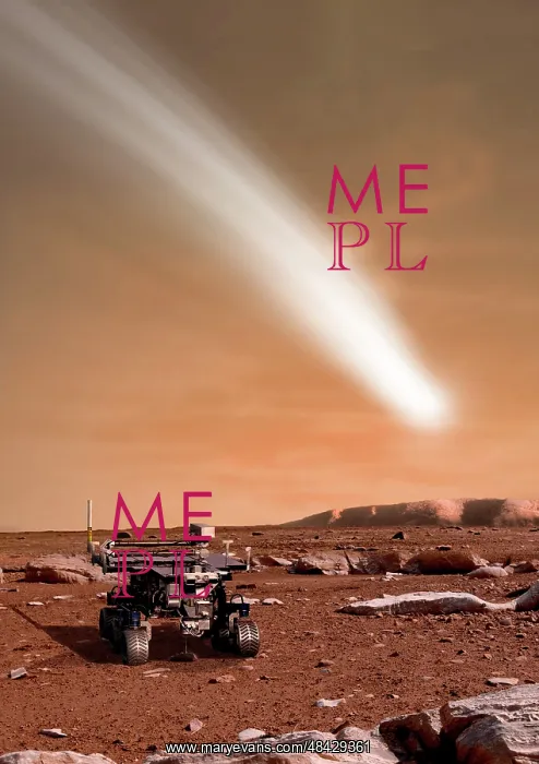 : An artist's depiction of the close pass of comet C / 2013 A1 ? : An artist's depiction of the close pass of comet C / 2013 A1 ?