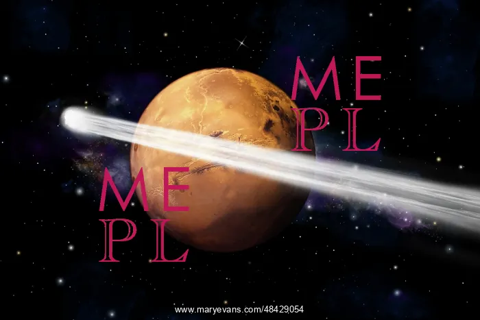 : Artist's depiction of the comet C / 2013 A1 making a close ? : Artist's depiction of the comet C / 2013 A1 making a close ?