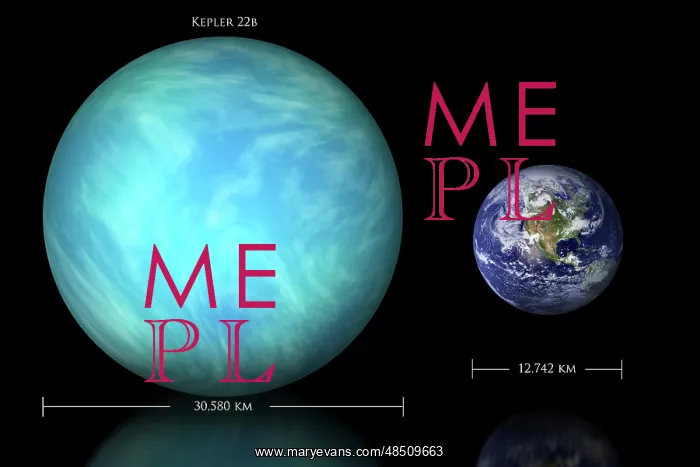 : Artist's depiction of the difference in size between Earth ? : Artist's depiction of the difference in size between Earth ?