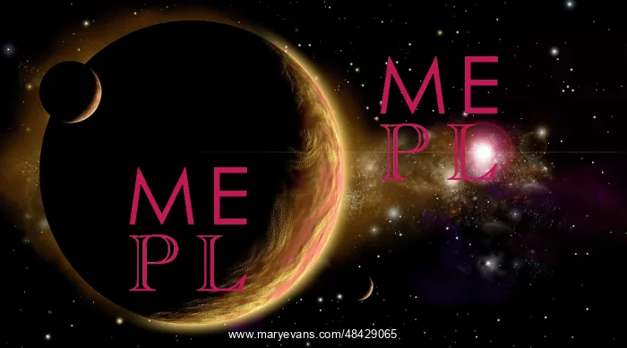 : Artist's depiction of an orange and cloudy world with two ? : Artist's depiction of an orange and cloudy world with two ?