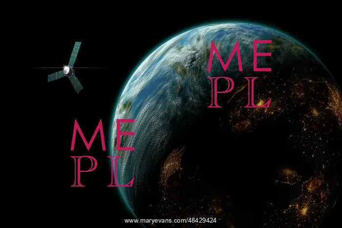 : Artist's depiction of a satellite in orbit around an ? : Artist's depiction of a satellite in orbit around an ?