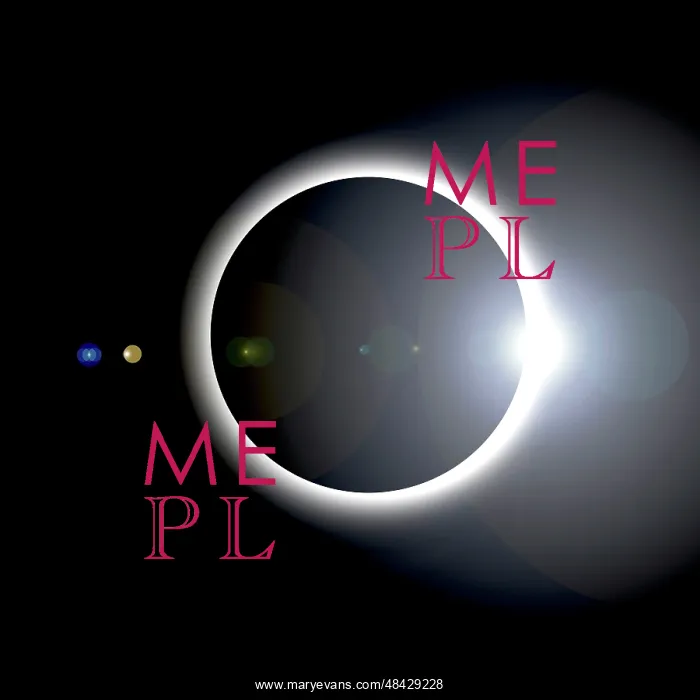 : An artist's depiction of a solar eclipse : An artist's depiction of a solar eclipse