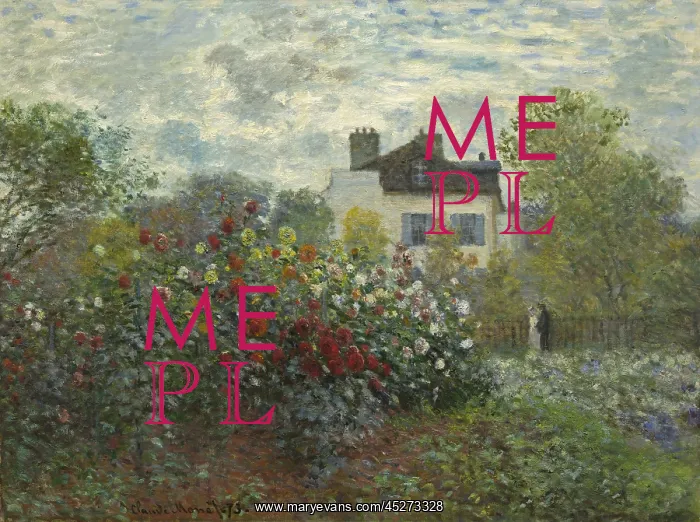 : The Artist's Garden in Argenteuil : The Artist's Garden in Argenteuil