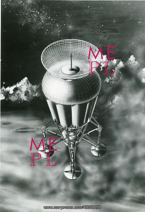 : An artist?s impression of a lunar probe designed by eng? : An artist?s impression of a lunar probe designed by eng?