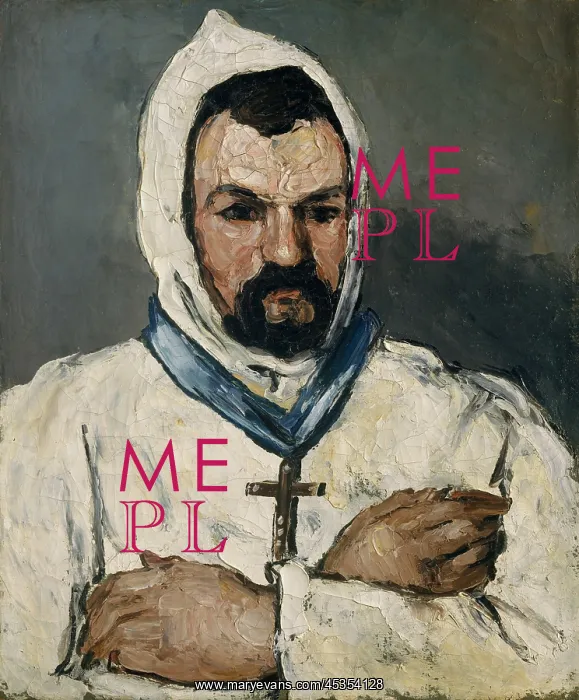 : Artist's Uncle, as a Monk, by Paul Cezanne : Artist's Uncle, as a Monk, by Paul Cezanne