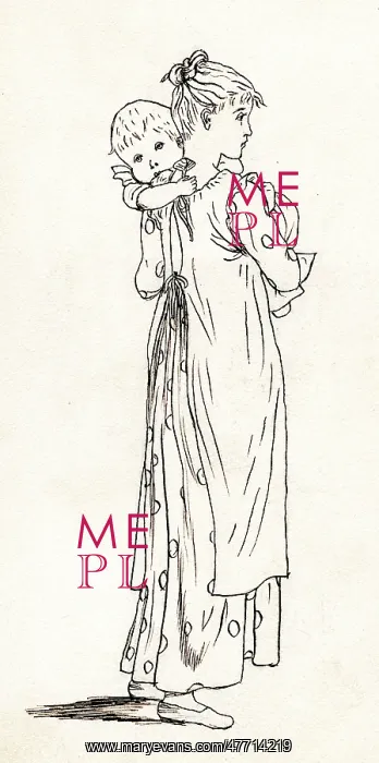 : Artwork by Florence Auerbach, mother and child : Artwork by Florence Auerbach, mother and child