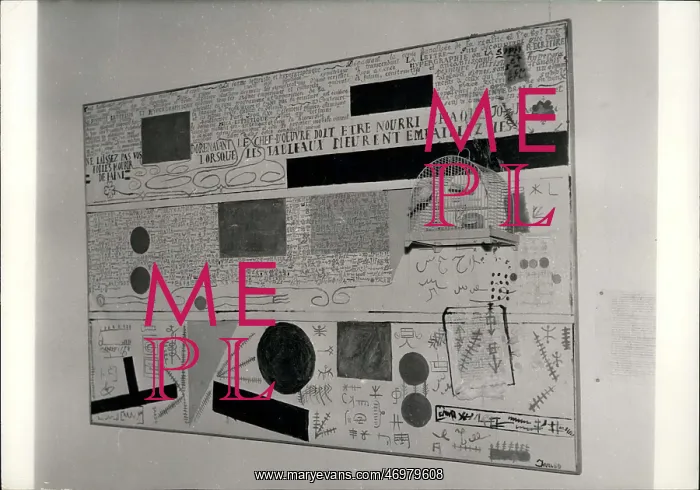 : Artwork by Isidore Isou, Comparisons exhibition in Paris : Artwork by Isidore Isou, Comparisons exhibition in Paris