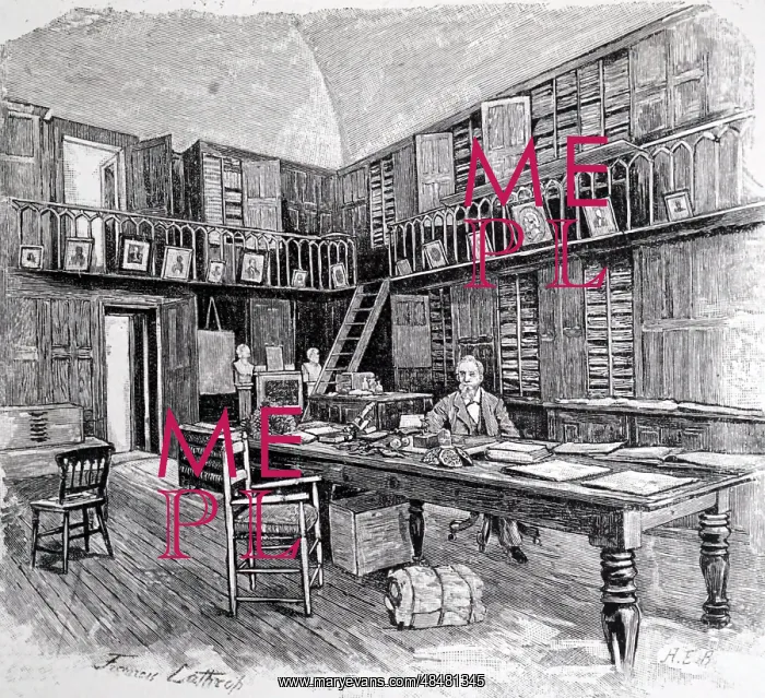 : Asa Gray in the Herbarium, of the Harvard University : Asa Gray in the Herbarium, of the Harvard University