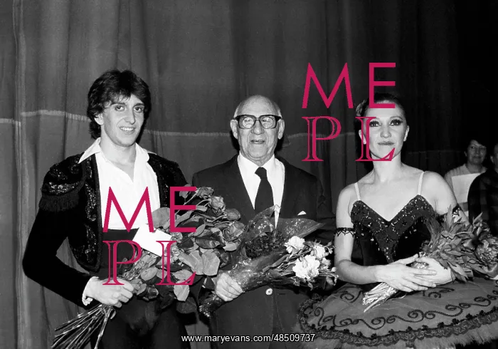 : Asaf Messerer, Cristina Delmagro, and Julio Bocca, 1986 : Asaf Messerer, Cristina Delmagro, and Julio Bocca, 1986