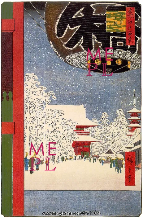  : Asakusa, by Hiroshige