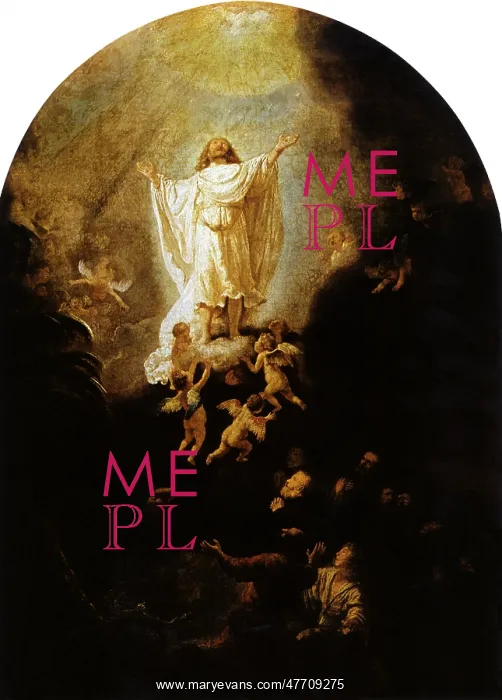 : Ascension of Jesus, by Rembrandt : Ascension of Jesus, by Rembrandt