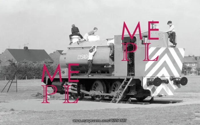  : Ashby, Children Playing on the Train c1960