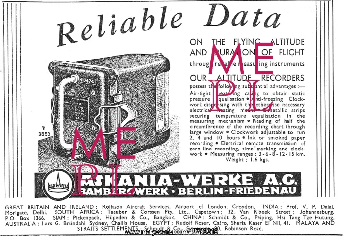 : Askania Flight Data Recorders : Askania Flight Data Recorders