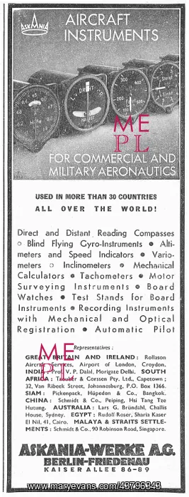 : Askania Flight Instruments : Askania Flight Instruments