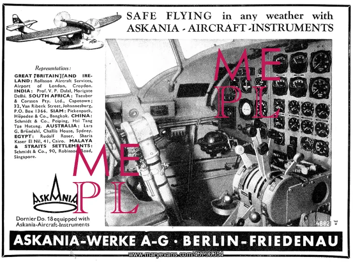 : Askania Flight Instruments - Dornier Do 18 : Askania Flight Instruments - Dornier Do 18