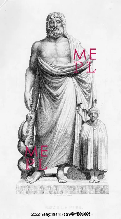 : ASKLEPIOS - STATUE : ASKLEPIOS - STATUE