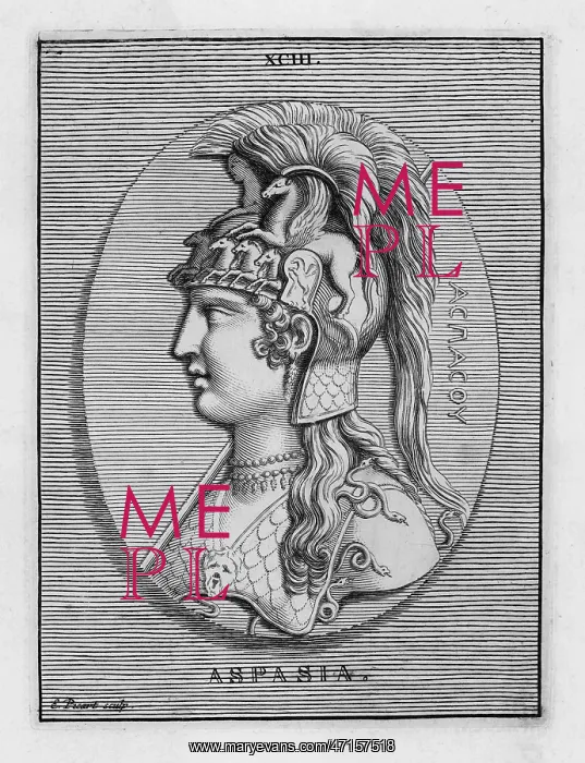  : ASPASIA (470? - 410 BC), Greek adventuress and consort of Pericles
