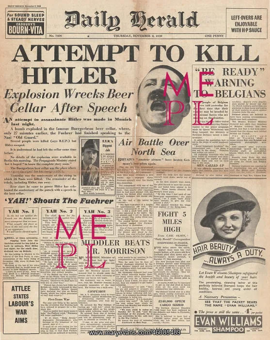 : Assassination attempt on Adolf Hitler : Assassination attempt on Adolf Hitler