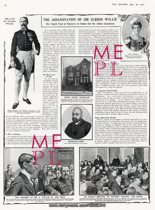  : The Assassination of Sir Curzon Wyllie