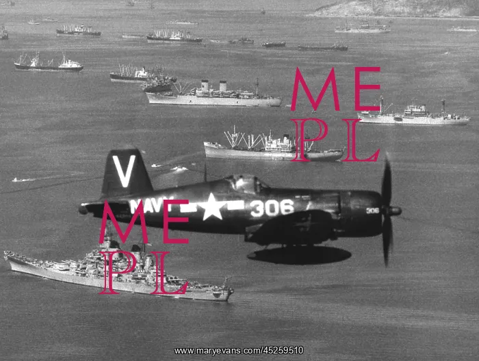 : The UN assault Force in Inchon Harbor, Sept. 15 : The UN assault Force in Inchon Harbor, Sept. 15
