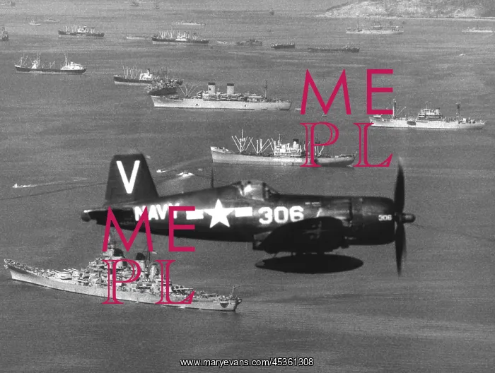  : The UN assault Force in Inchon Harbor, Sept. 15
